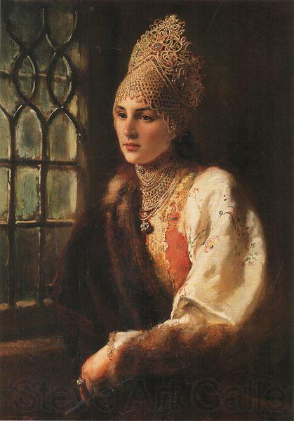 Konstantin Makovsky Boyarina France oil painting art